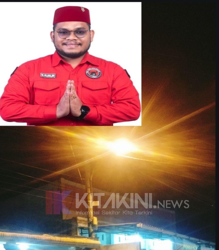 Dua Bulan LPJU Padam Akhirnya Dibenahi, Warga Hanopan Apresiasi Fajar Dalimunthe