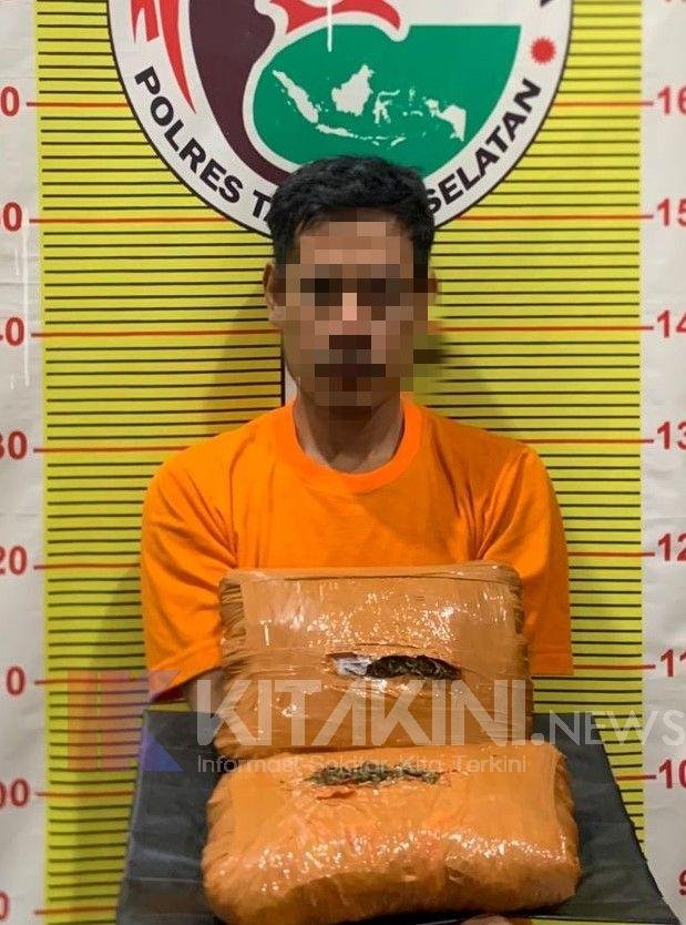 Simpan Ganja 2 Bal, Warga Sipirok Diciduk Polisi