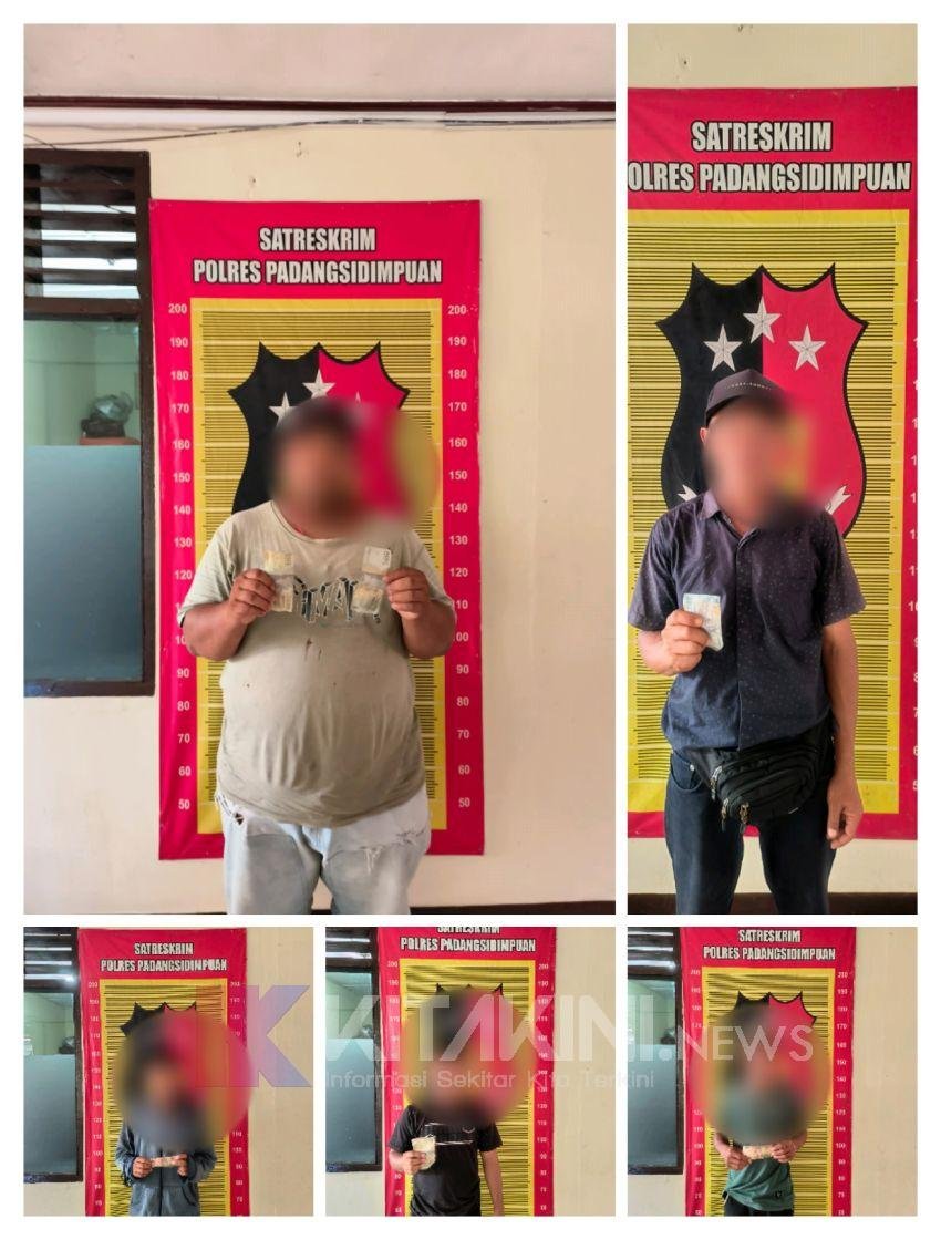 Terlibat Parkir Liar, Tim Satreskrim Polres Padangsidimpuan Amankan Lima Jukir