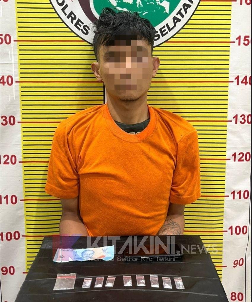 Polres Tapsel Berhentikan Pria Bawa 8 Bungkus Klip Sabu