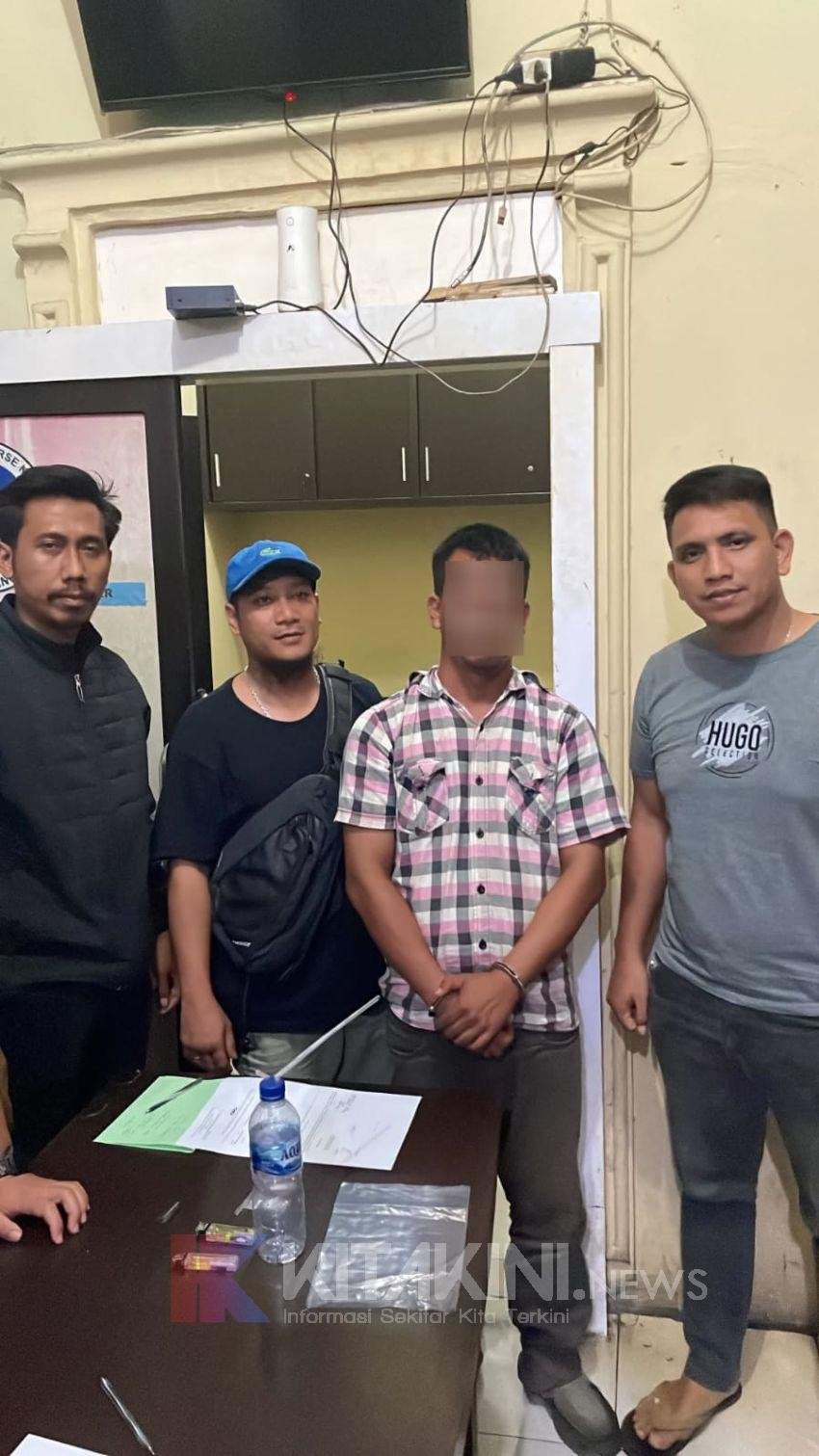 Polsek Salapian Amankan Oknum Guru Honor Pakai Narkoba