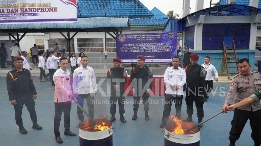 Rutan Kelas I Medan Komitmen Wujudkan Bebas Peredaran Narkoba dan Handphone