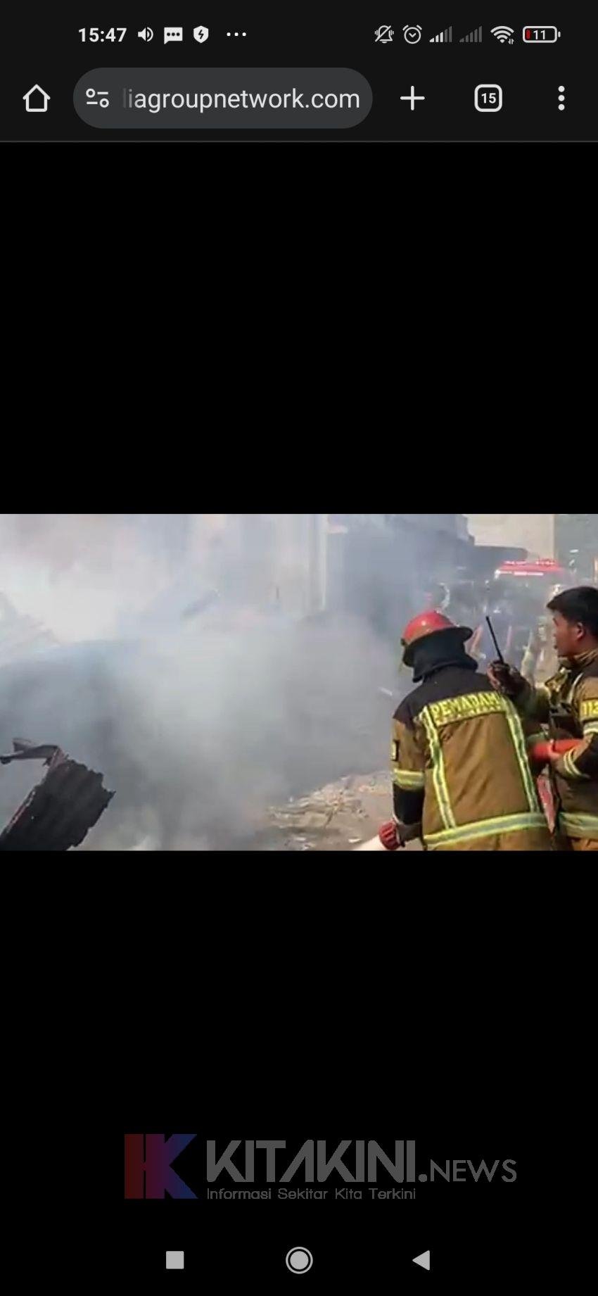 Buang Puntung Rokok Sembarangan, Rumah di Jalan Setia Budi Medan Terbakar