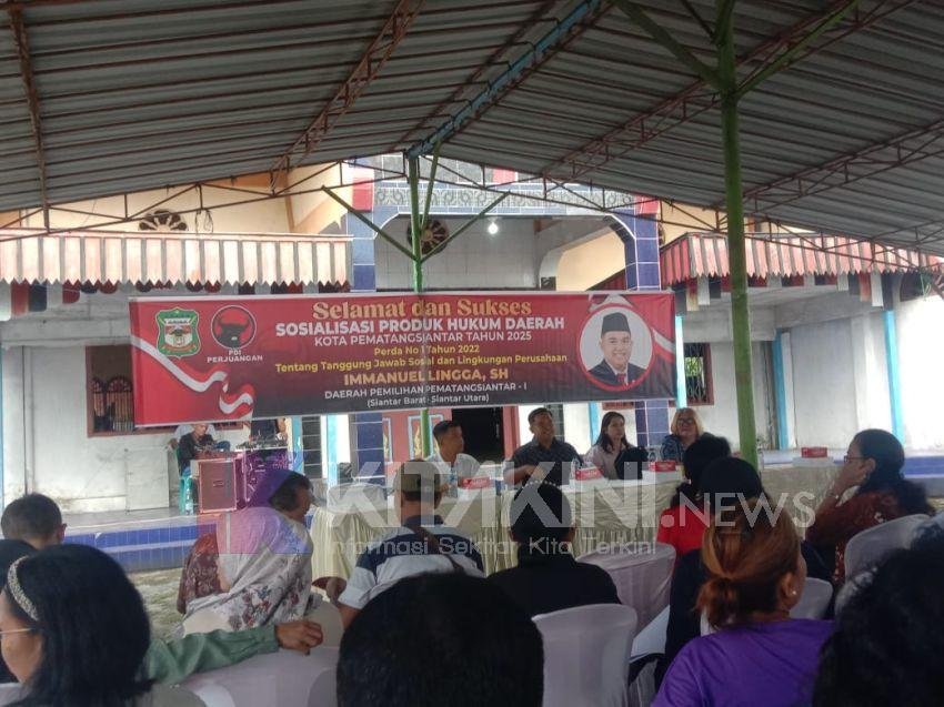 Anggota DPRD Siantar Gelar Sosper No 1 Tahun 2022
