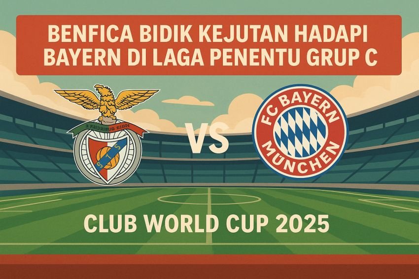Benfica Tantang Bayern Munich di Laga Penentu Grup C Piala Dunia Antarklub 2025, Penentu Juara Grup