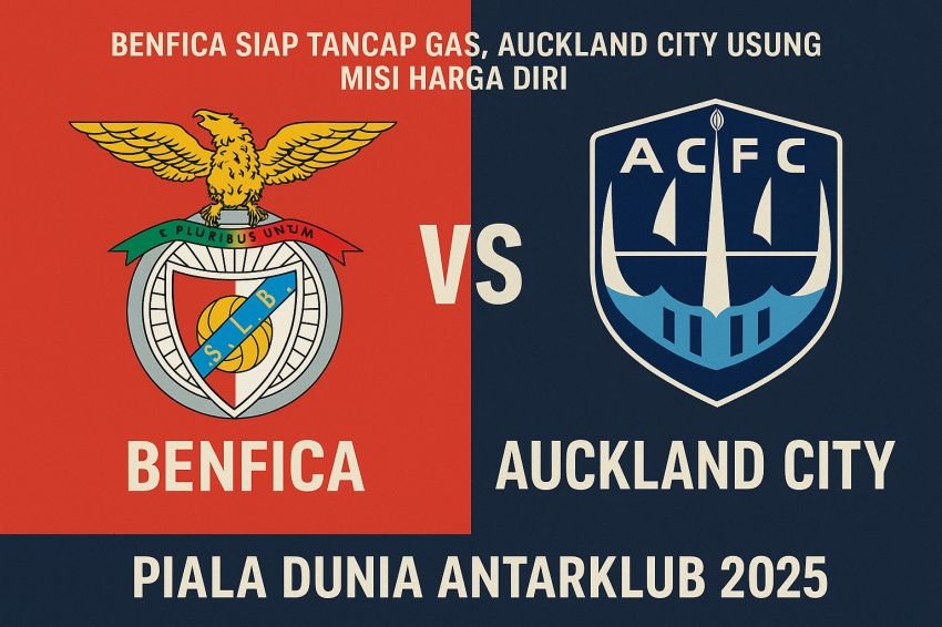 Benfica Incar Kemenangan Perdana, Auckland City Siap Tampil Terhormat di Laga Hidup-Mati Grup C