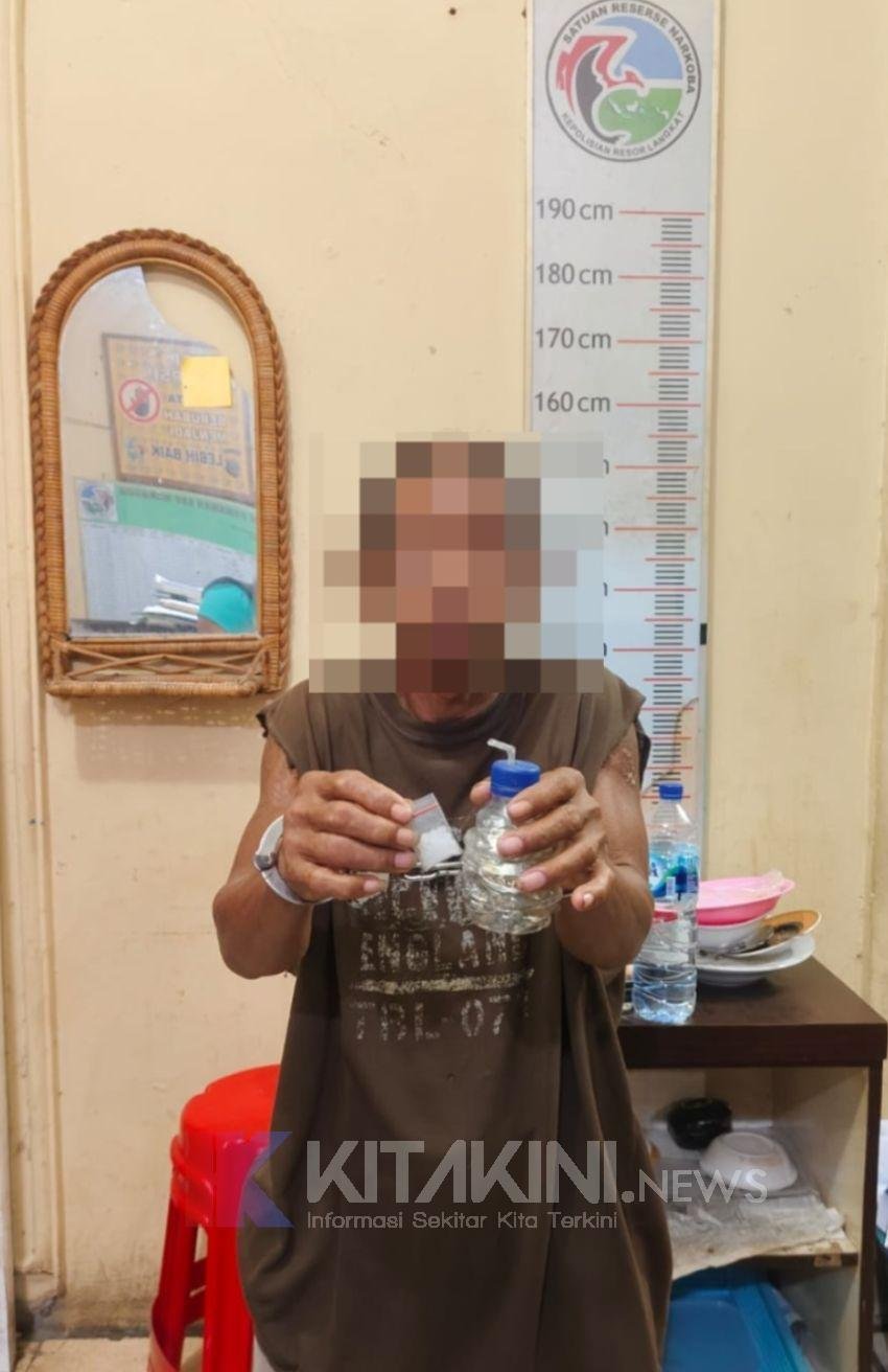 Polsek Kuala Tangkap Pria Kedapatan Hisap Sabu