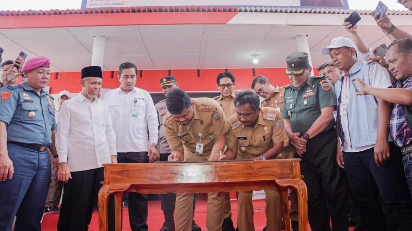 Gubernur Sumut, Bobby Nasution Hadiri Peluncuran Nasional KMP di Binjai