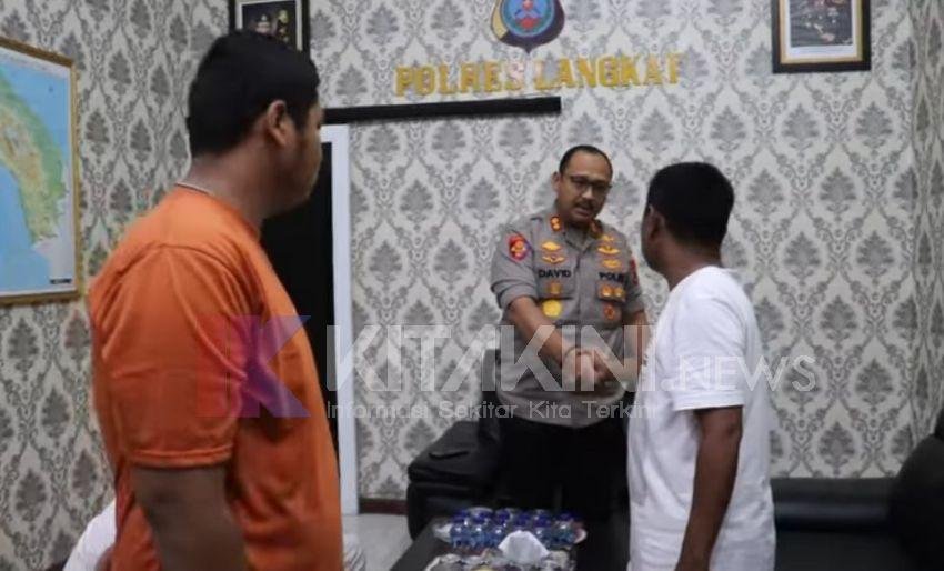 Satu Keluarga yang Menginap di Mapolres Langkat Telah Kembali ke Rumahnya