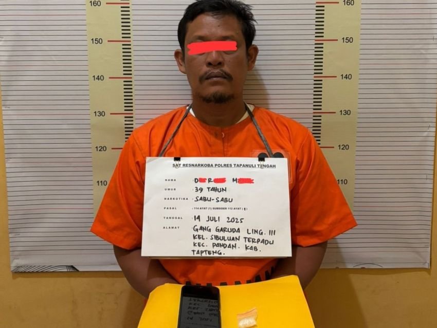 Satnarkoba Polres Tapteng Bekuk Pengedar Sabu di Sibuluan