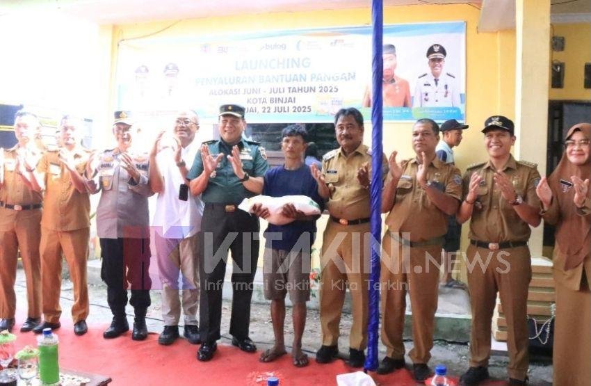 Amir Hamzah Tinjau Peluncuran Penyaluran Dana Pangan di Binjai