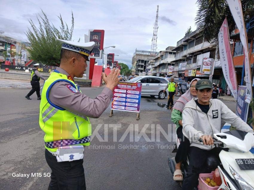 Hari Pertama OPS Patuh Toba, Satlantas Polres Sidimpuan Tilang 12 Pengendara Sp Motor