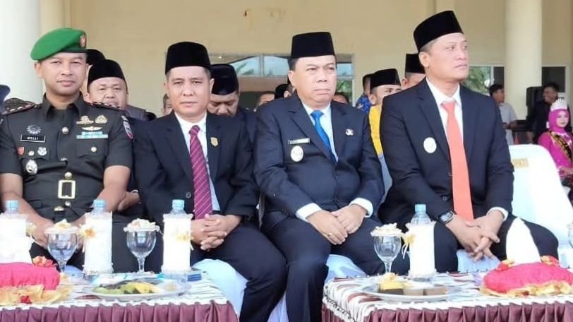 Dandim Tapsel Hadiri Upacara Peringatan HUT Ke-18 Kabupaten Palas