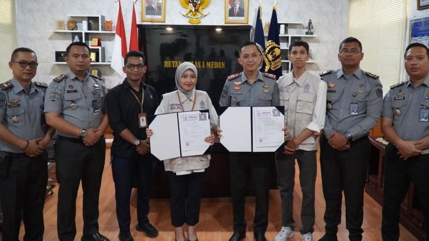 Produk Tempe Dapur Sehat Rutan I Medan Peroleh Sertifikat Halal