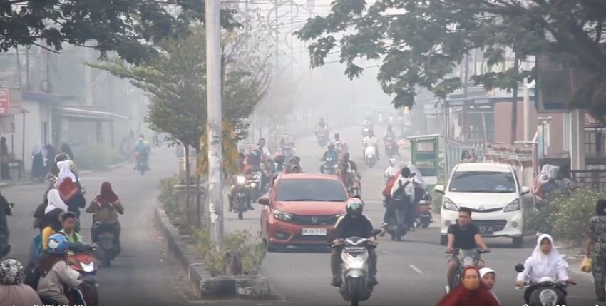 Kualitas Udara di Rokan Hilir Tak Sehat, Warga Diimbau Pakai Masker
