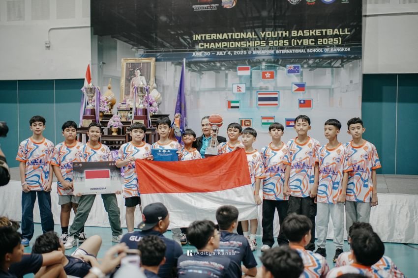 Tampil Hebat di Bangkok, Akademi Basket Medan U12 Sabet Runner-Up di Kejuaraan Internasional