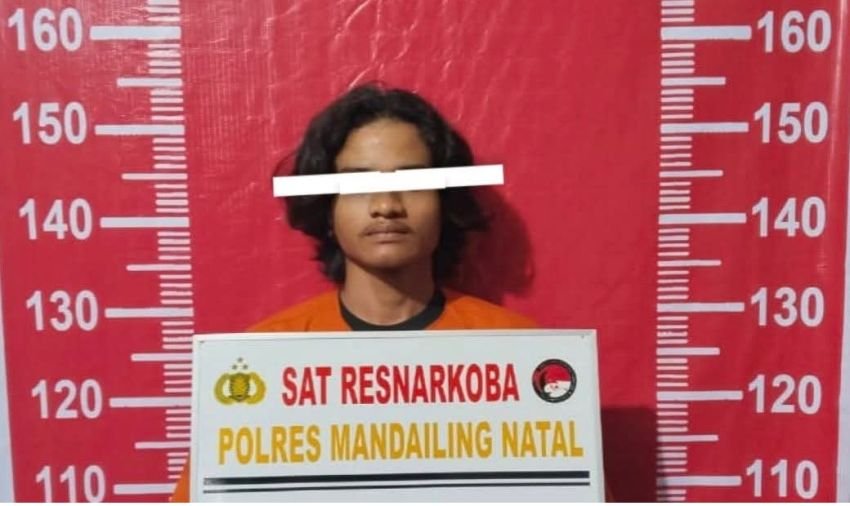 Polsek Panyabungan Tangkap Pelaku Pengedar Narkoba di Pasar Hilir