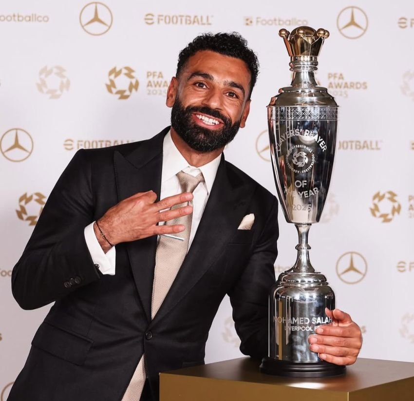 Lagi, Mohamed Salah Cetak Rekor: Jadi Pemain Pertama Menang PFA Player of the Year Tiga Kali