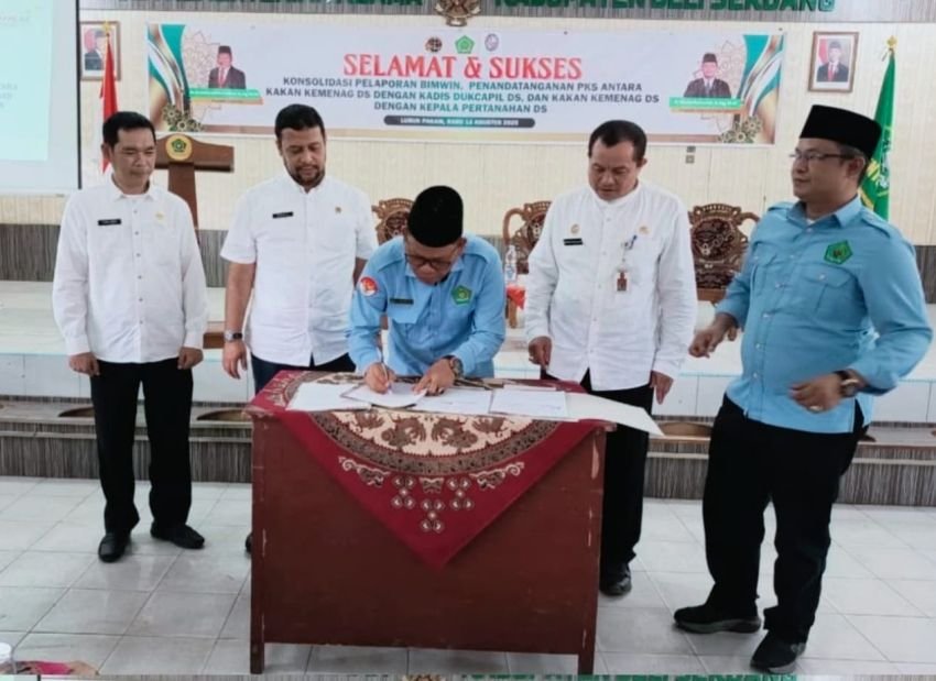 Kemenag Jalin PKS Bersama Dukcapil dan Kantor Pertanahan Deli Serdang