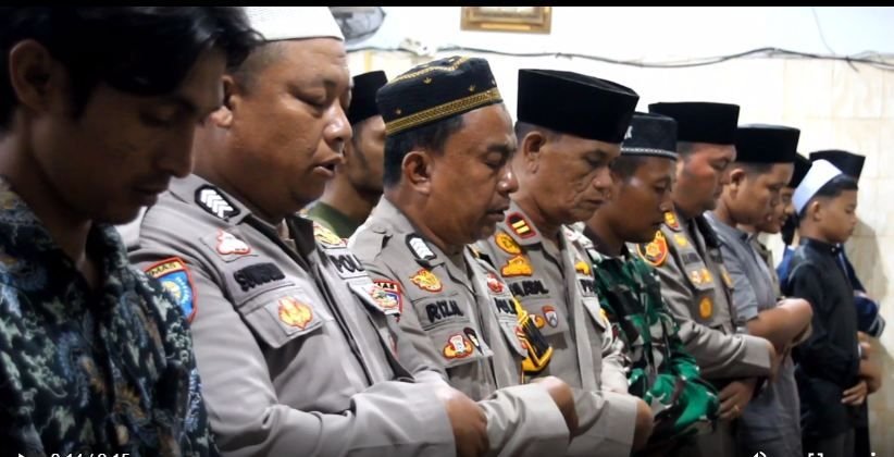 Prihatin Kondisi Indonesia, Polsek Bangko Gelar Salat Gaib dan Doa Bersama