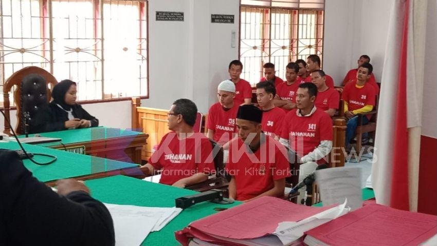Lima Kurir 128 Kg Ganja Asal Aceh Diadili di PN Medan