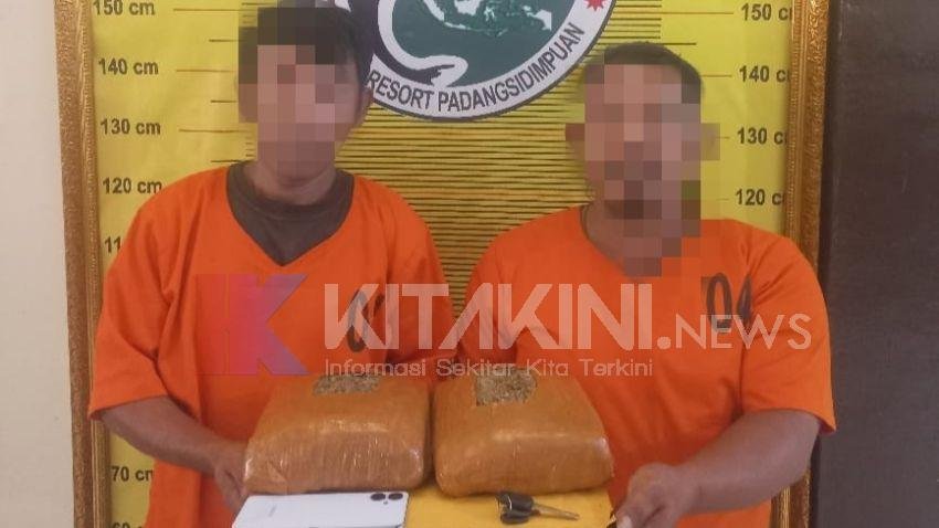 Polisi Temukan 2 Kg Ganja dari Bagasi Sepeda Motor Pengedar dan Amankan Pelaku