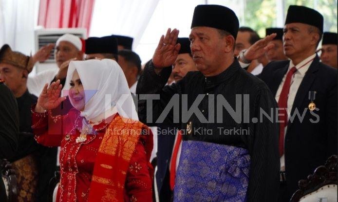 Syah Afandin Ikuti Upacara di Istana Negara via Zoom