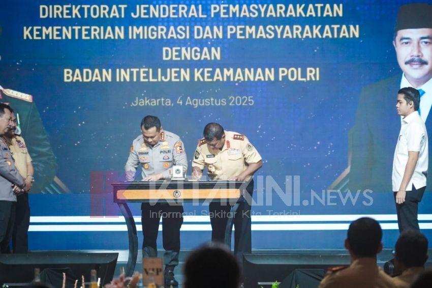 Perkuat Sinergi, Kemenimipas & Polri Teken Nota Kesepahaman dan Kerja Sama