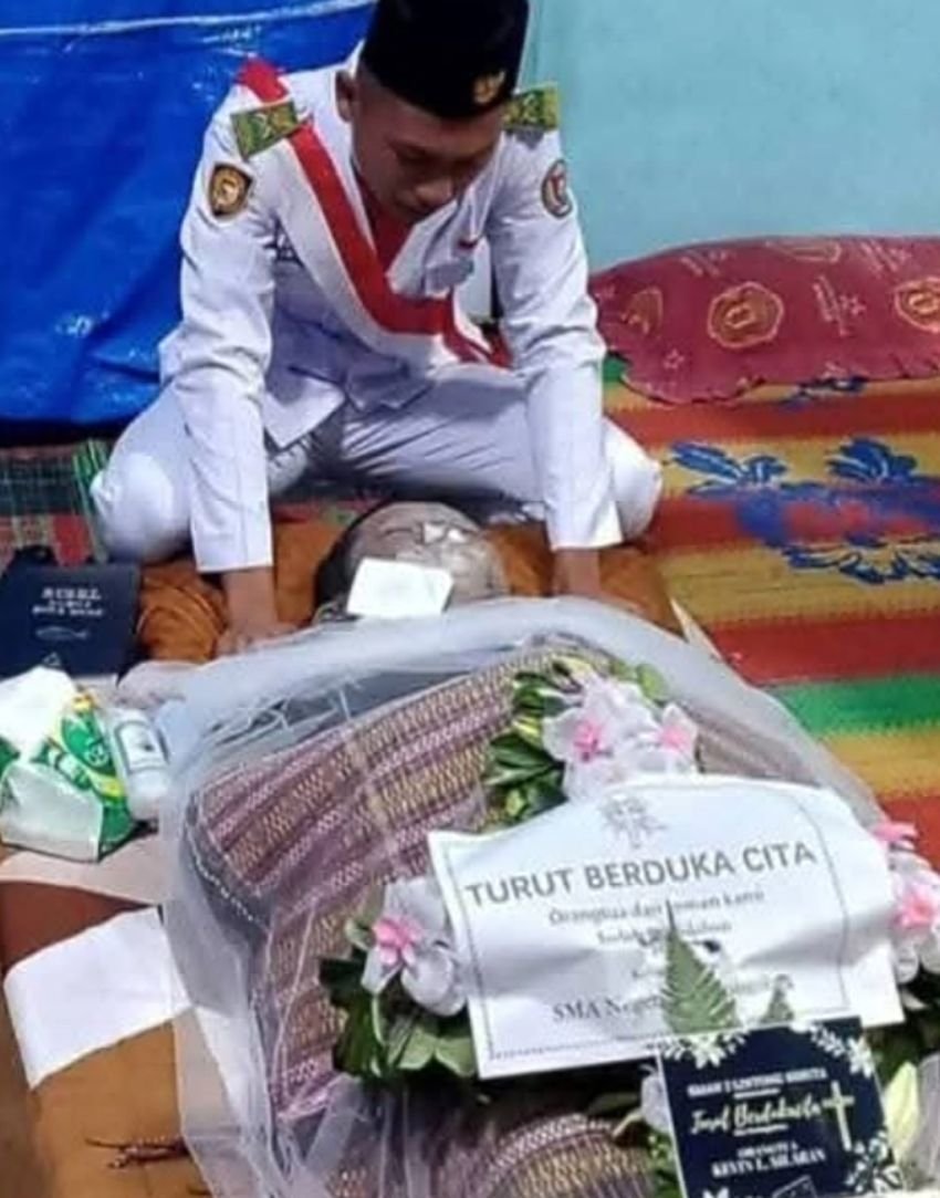 Ayah Meninggal, Paskibra Kevin Silaban Sukses Kibarkan Bendera Merah Putih