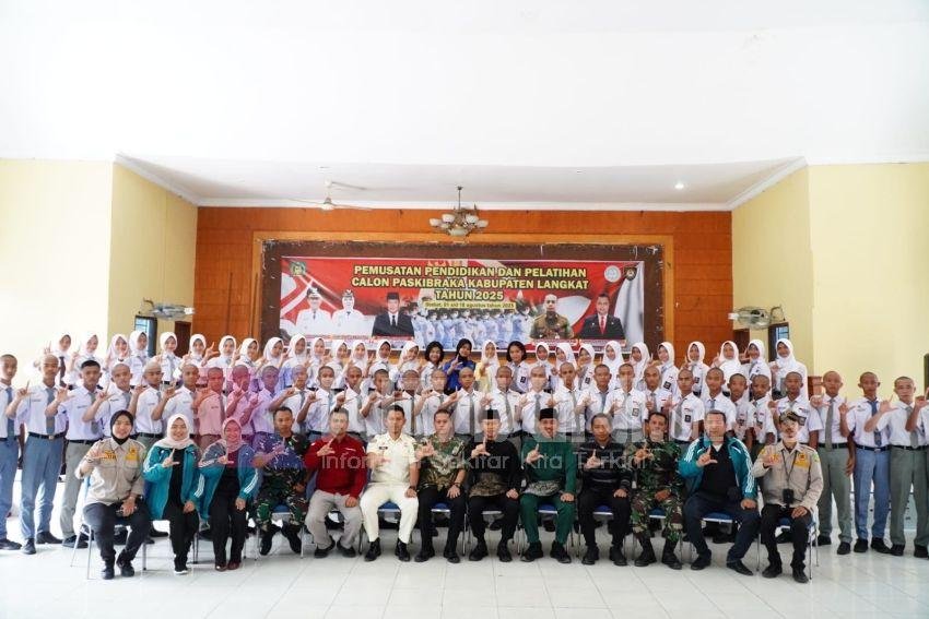Diklat Paskibra Langkat 2025 dibuka: 58 Pelajar Terpilih