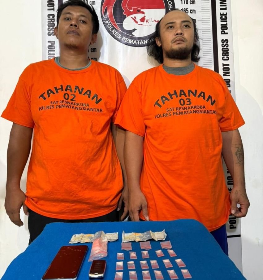 Dua Warga Siantar Martoba Miliki 17 Paket Sabu ini Sedang Menunggu Pembeli Sebelum Diringkus