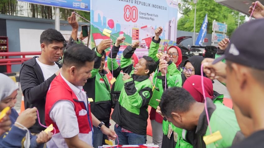 SPBU Rasa Pesta Rakyat, Pertamina Sumbagut Gelar Peringatan HUT Ke-80 RI
