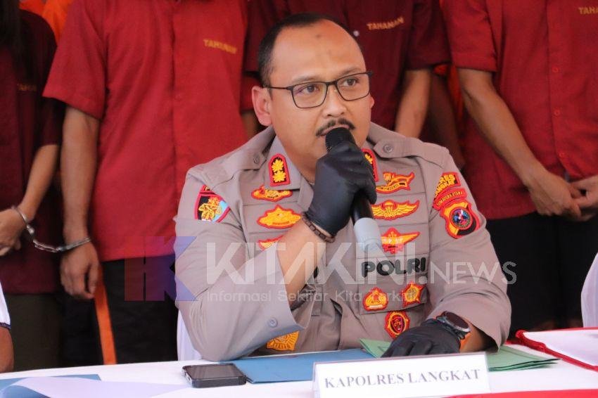 Polres Langkat Amankan Tersangka Pemilik 963 Gram Sabu