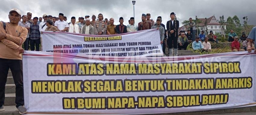 Masyarakat Sipirok Deklarasi Tolak Anarkis