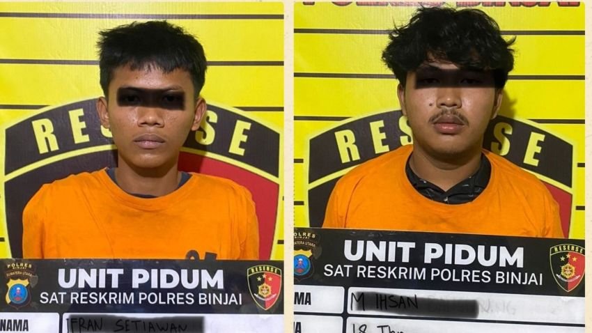 Dua Pelaku Curanmor Diringkus Polres Binjai