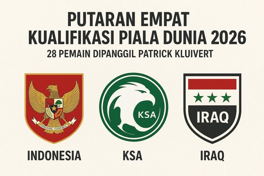 Indonesia Umumkan 28 Pemain untuk Putaran Keempat Kualifikasi Piala Dunia 2026, Tantang Arab Saudi dan Irak