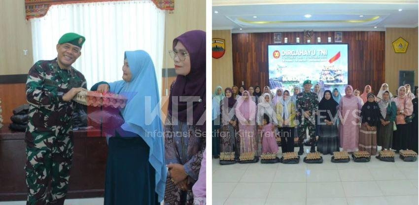 HUT TNI ke-80, Kodim 0212/Tapsel Gelar Bakti Sosial