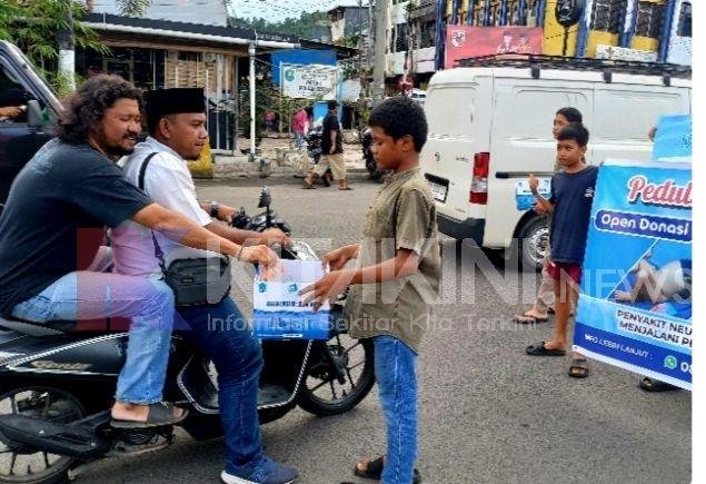 Warga Kelurahan WEK III Sidimpuan Galang Dana Untuk Bocah Penderita Tumor Perut