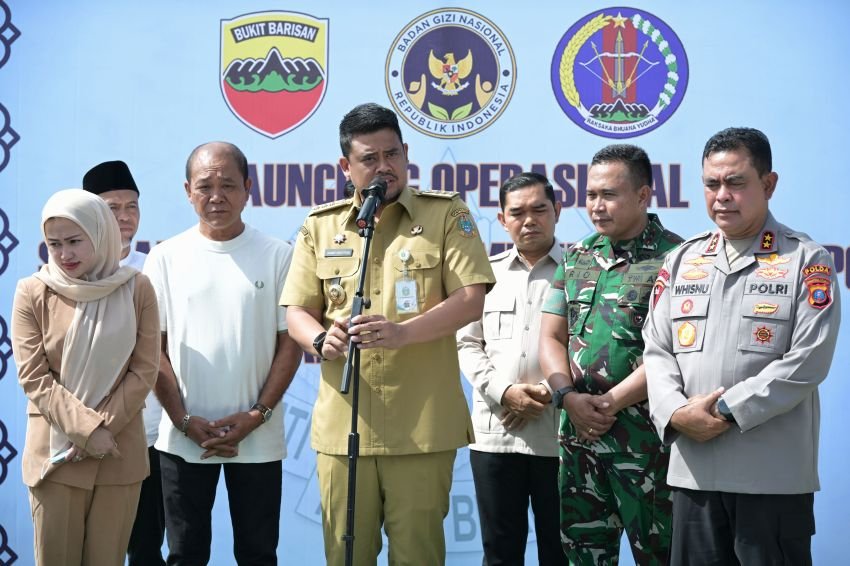 Peluncuran Dapur SPPG Menarhanud 2, Bobby Optimis Target 1.792 SPPG Bisa Tercapai