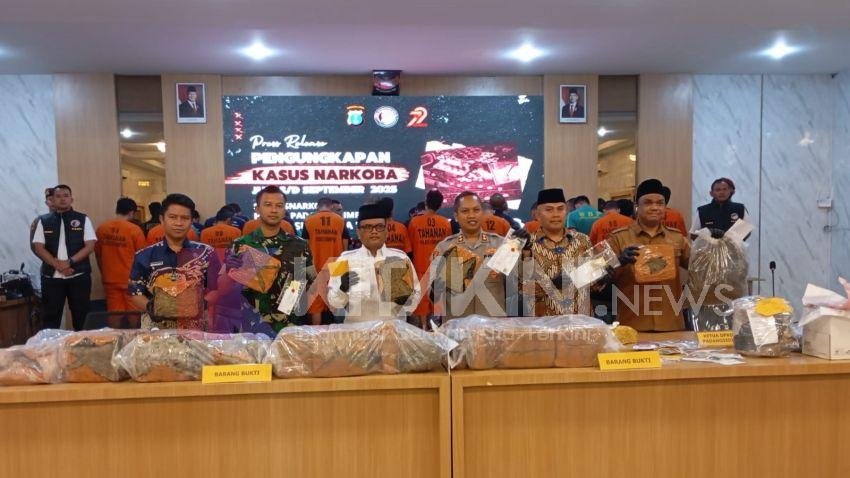 Polres Padangsidimpuan Ungkap 53 Pelaku Narkoba Periode Juli-September 2025