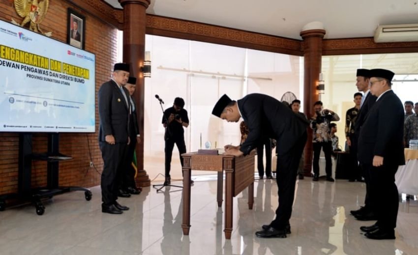 Bobby Lantik Dewas PD AIJ dan Dua Direksi Perumda Tirtanadi