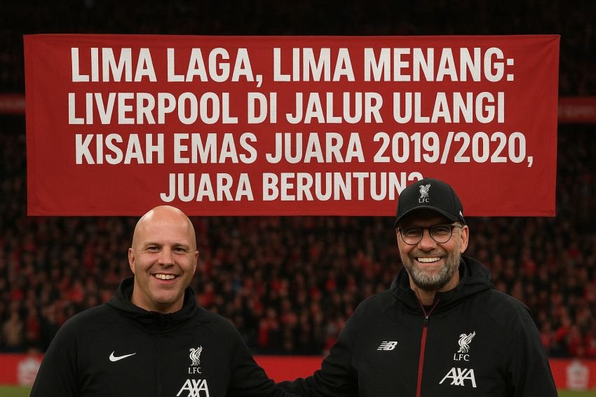 Liverpool Unggul 5 Poin Setelah 5 Laga, Deja Vu Musim 2019/2020, The Reds Juara Lagi?