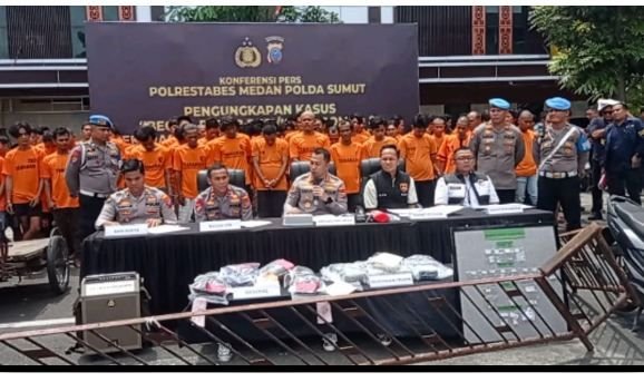 Delapan Hari Operasi, Polrestabes Medan Bongkar 61 Kasus Kriminal Termasuk "Rayap Besi"