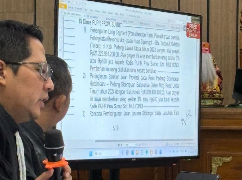 Nilai Suap Eks Kadis PUPR Sumut Mulyono Membengkak Jadi Rp1,175 Miliar