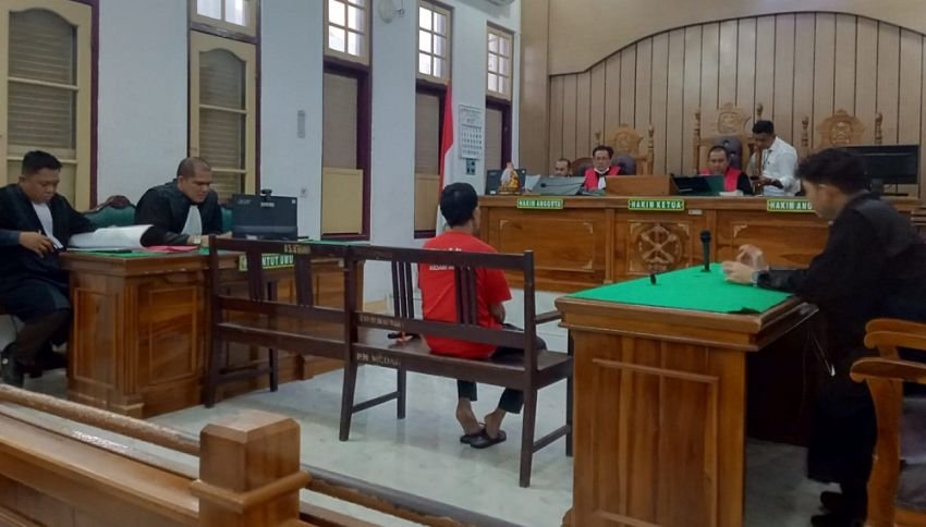 Terdakwa Pembunuhan Jukir di Medan Johor Divonis 11 Tahun Penjara