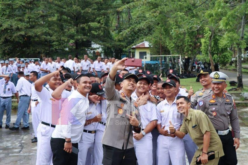 Kapolres Tapteng Imbau Ratusan Pelajar SMKN 3 Sibolga Jauhi Narkoba