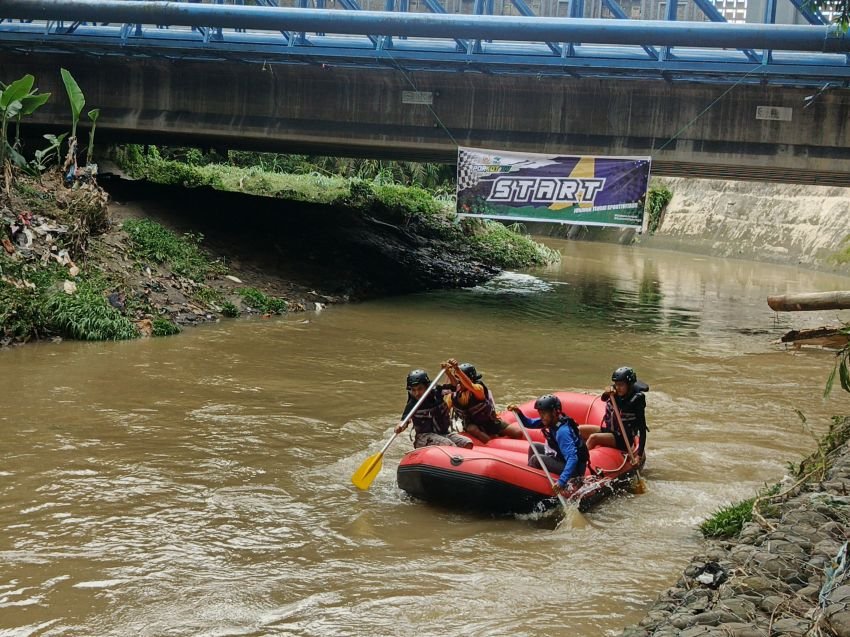 90 Atlet dari 11 Kecamatan Adu Kecepatan di Arus Deras Sungai Babura, Bersaing di Medan Porkot XV 2025