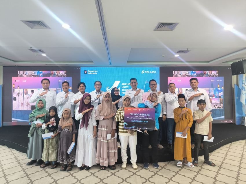 Pelindo Regional 1 Santuni Ribuan Anak Yatim di Hari Pelindo ke-4