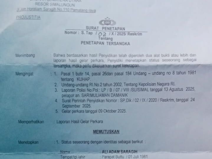 Korban Penganiayaan Jadi Tersangka, Ali Adam Saragih Tuntut Keadilan