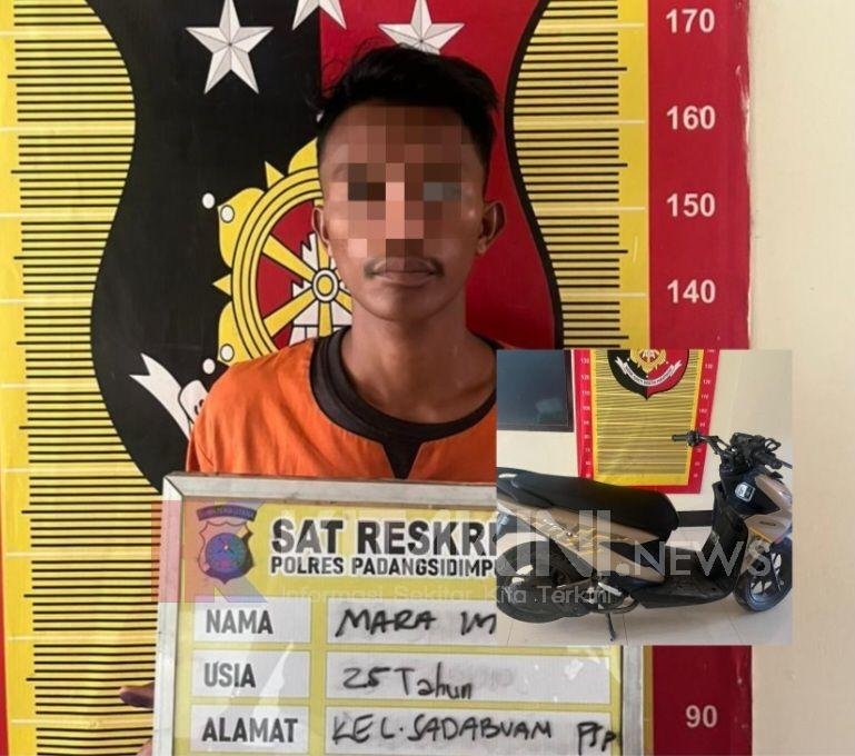 Pria di Sidimpuan Tega Bawa Kabur Sp Motor Teman Sendiri